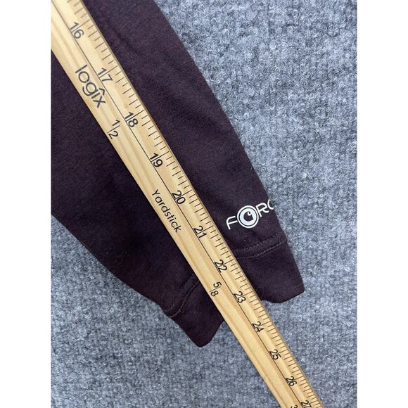 Carhartt Shirt Women's XL 16/18 Long sleeve Thumb Hole Maroon Force - Picture 4 of 9
